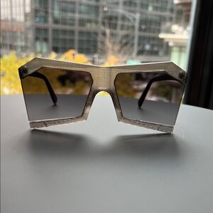 RARE Robert La Roche 13&9 Futuristic Diamond Sunglasses Eyewear Limited Runway